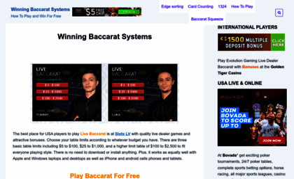 winningbaccaratsystems.com