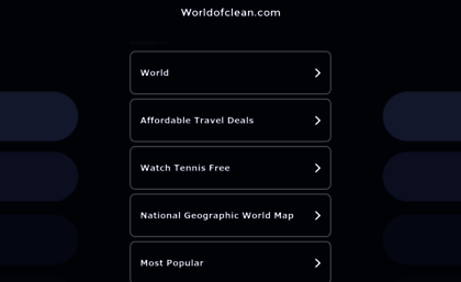 worldofclean.com