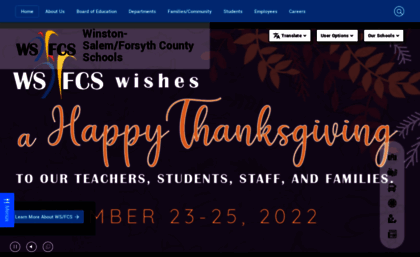 Wsfcs k12 nc us website Winston Salem/Forsyth County Schools / Front Page