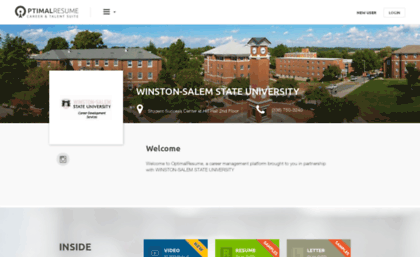 wssu.optimalresume.com