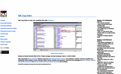 xml-copy-editor.sourceforge.net