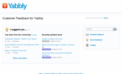 yabbly.uservoice.com
