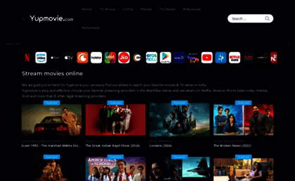 Yupmovie.com website. Yupmovie - Official Website to Download Movies
