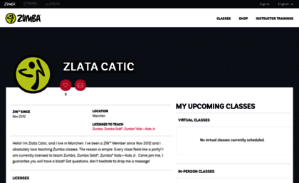 zlatacatic.zumba.com